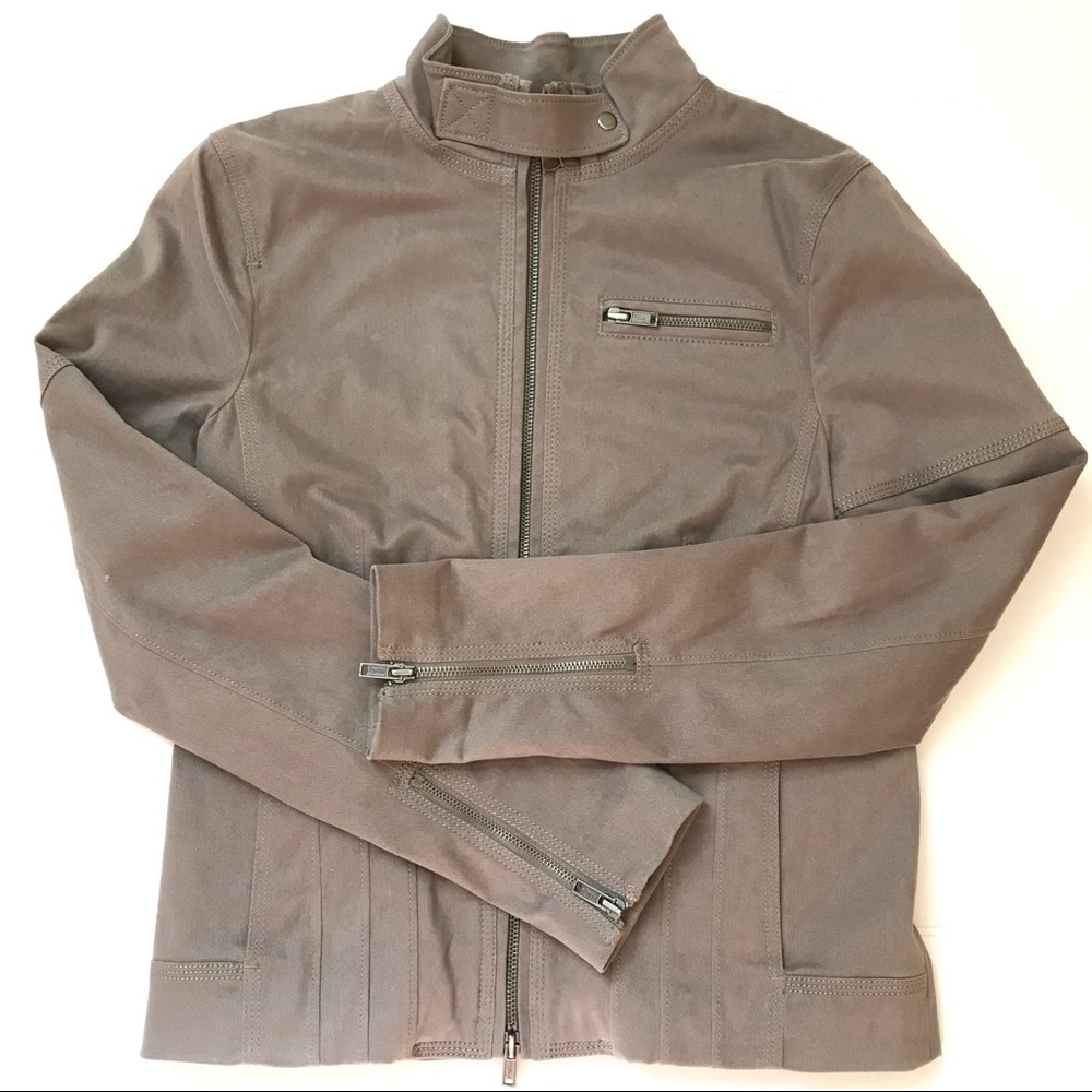 Banana Republic Taupe Moto Jacket